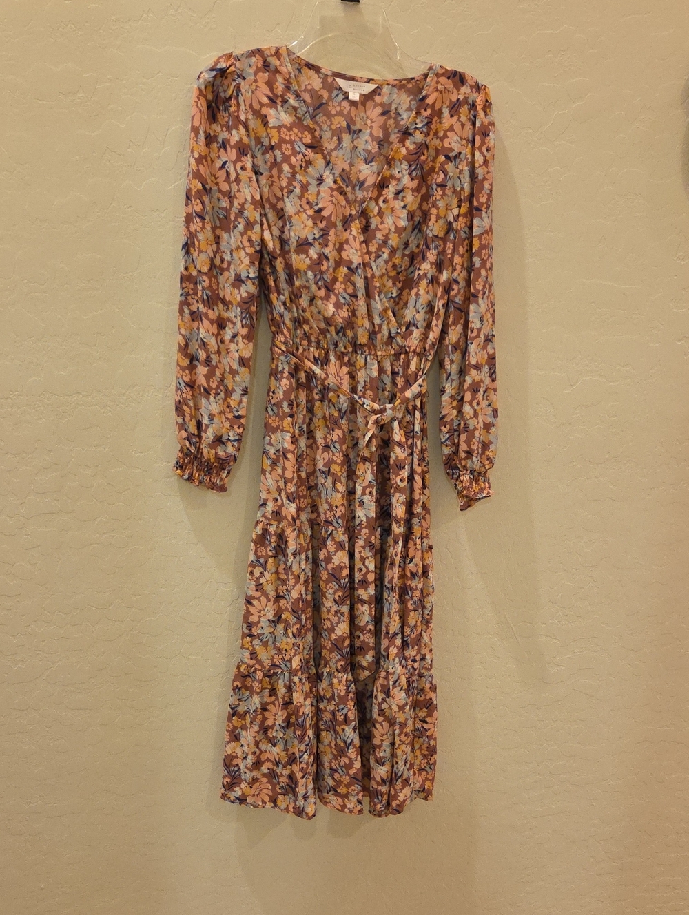 Lauren Conrad Floral Maxi Dress in Brown & Orange Size Small